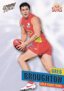 2013 Select Prime AFL #89 Greg Broughton Front